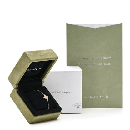Van Cleef & Arpels 18K Yellow Gold Mother of Pearl Sweet Alhambra Bracelet 5 of 5