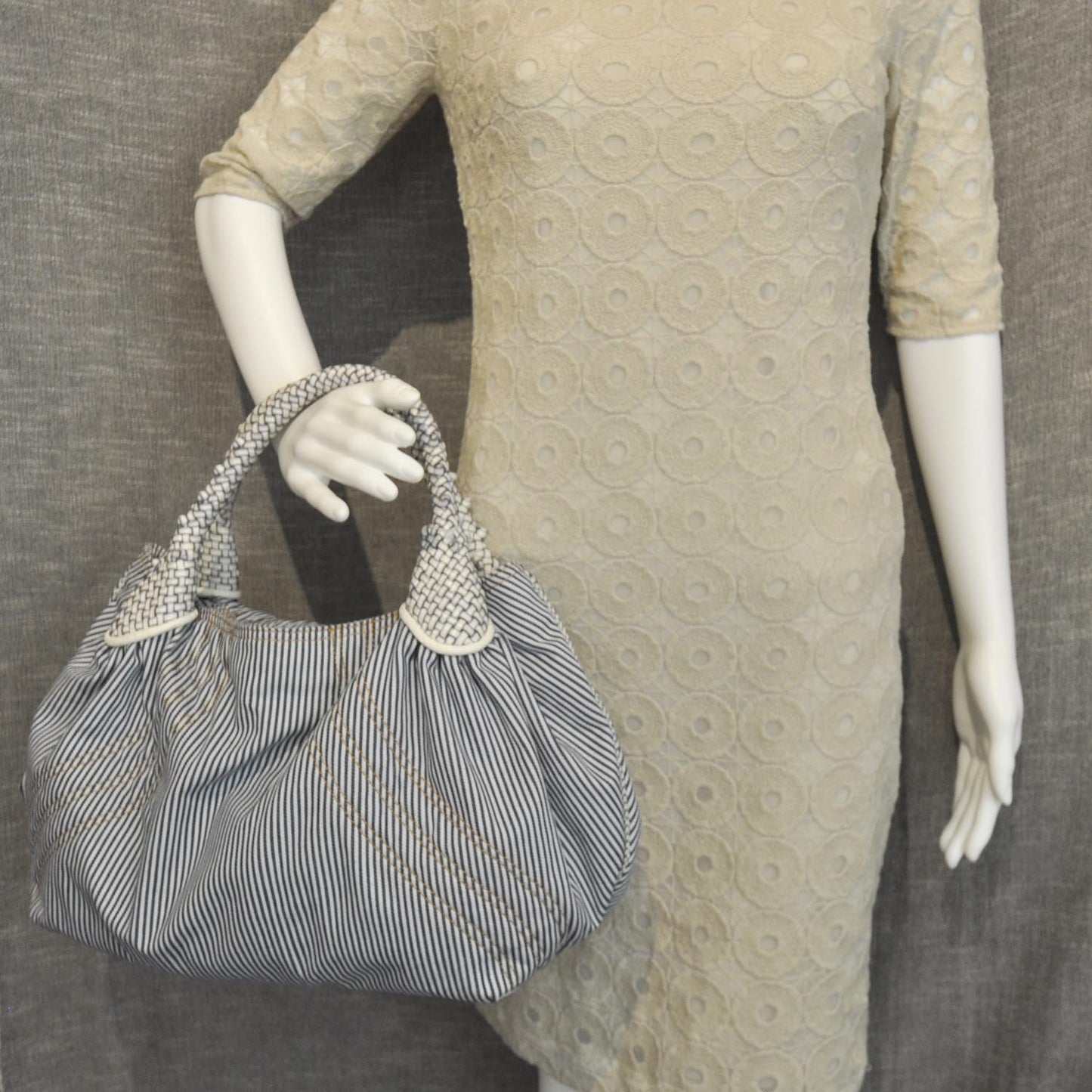 Denim Striped Spy Blue