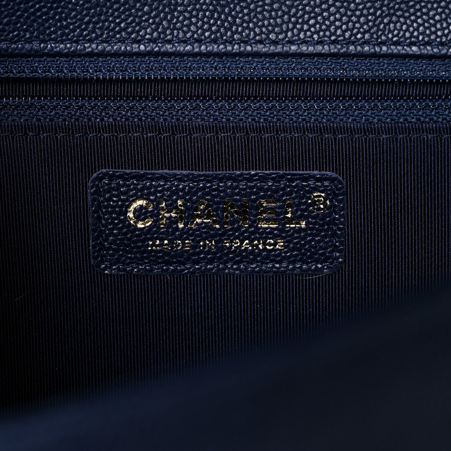 Caviar Quilted New Medium Boy Flap Dark Navy Blue