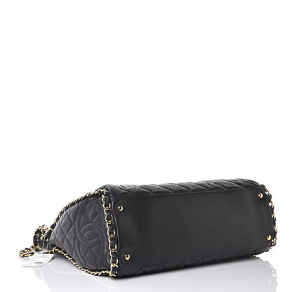 Chanel Calfskin Quilted Large Chain Me Hobo Black 4 of 7