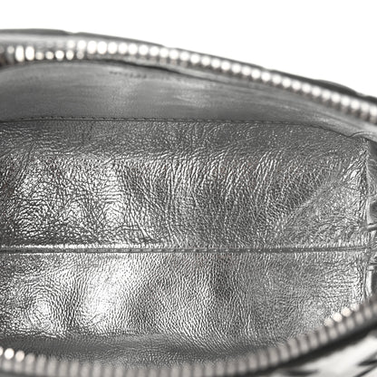 Bottega Veneta Mirror Laminated Nappa Intrecciato Beauty Pouch Silver 5 of 7