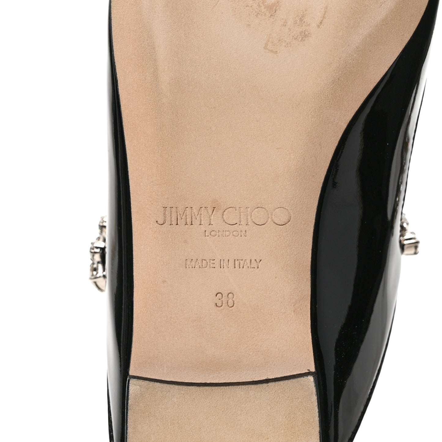Patent Calfskin Bing 100 Mules 38 Black