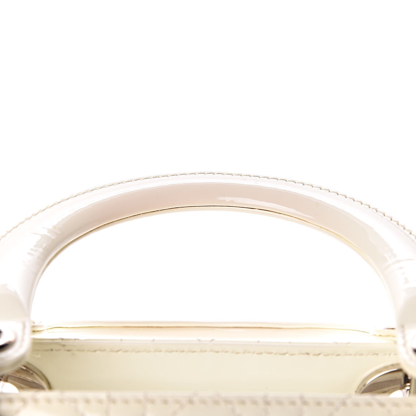 Patent Cannage Large Lady Dior White