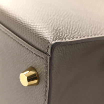 Hermes Epsom Kelly Sellier 28 Etain 15 of 18