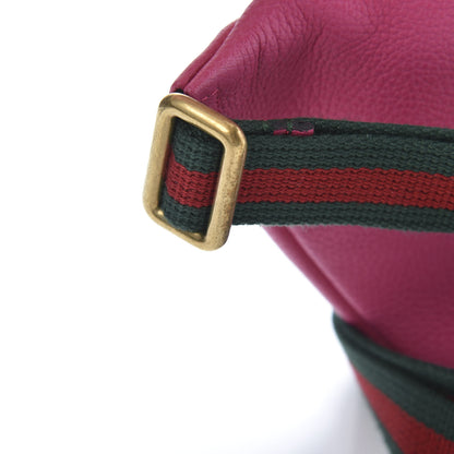 Gucci Grained Calfskin Small Logo Belt Bag Box Pink Green 11 of 11