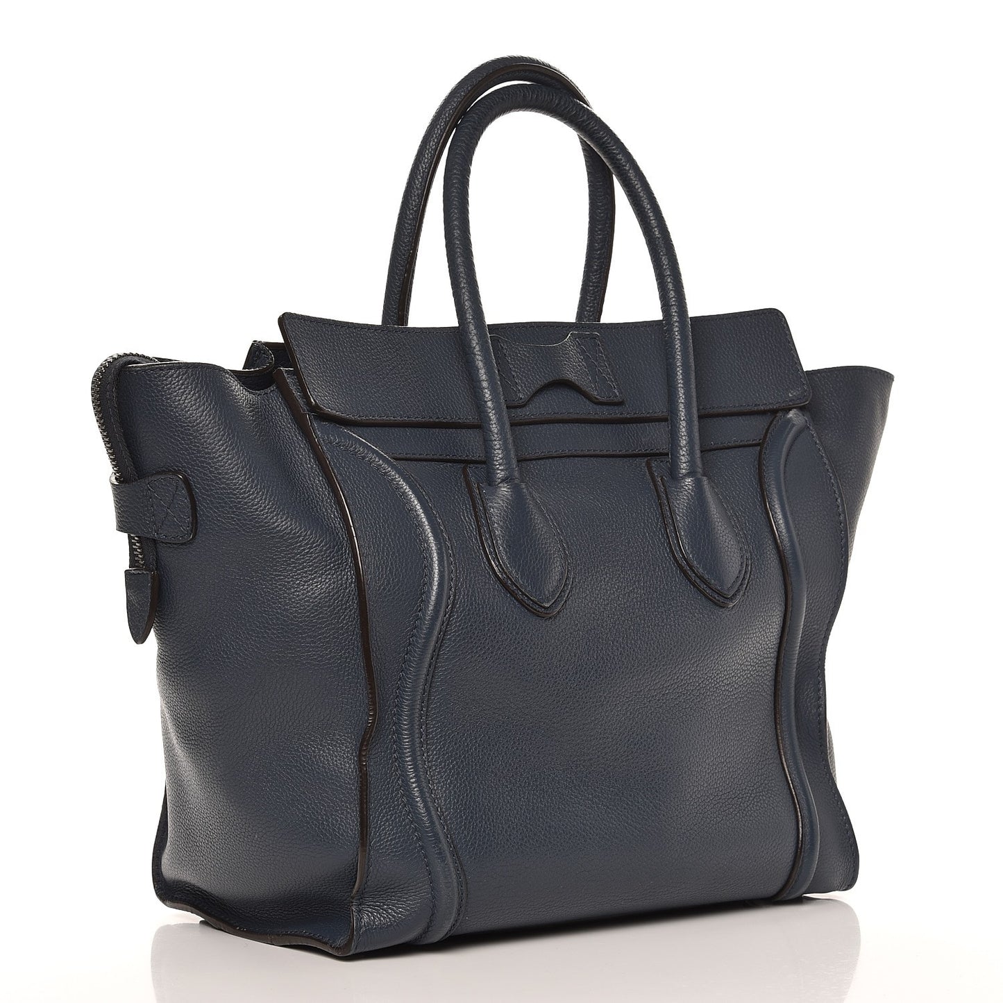 Drummed Calfskin Mini Luggage Orage