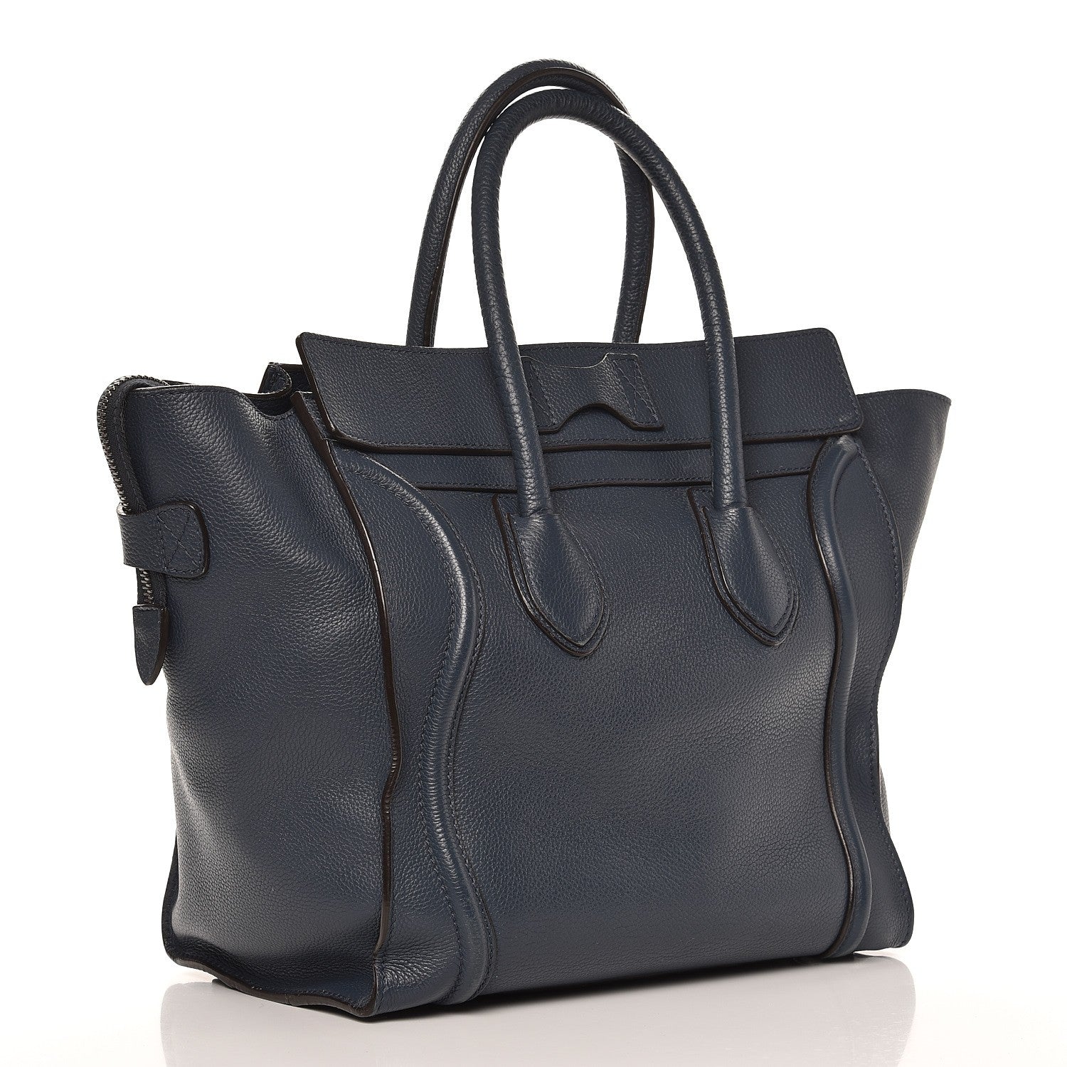 Celine Drummed Calfskin Mini Luggage Orage 3 of 15