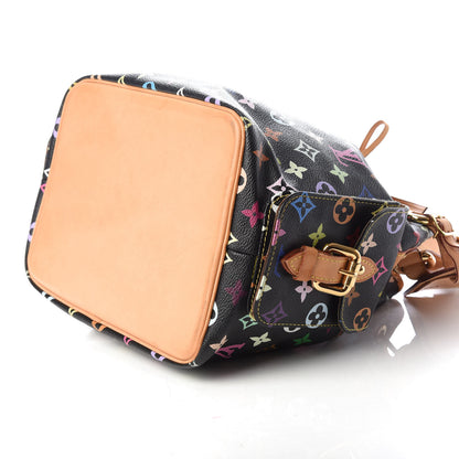 Louis Vuitton Monogram Multicolor Petit Noe Black 10 of 10