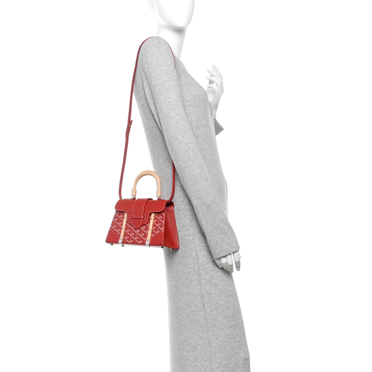Goyardine Structure Mini Saigon Red