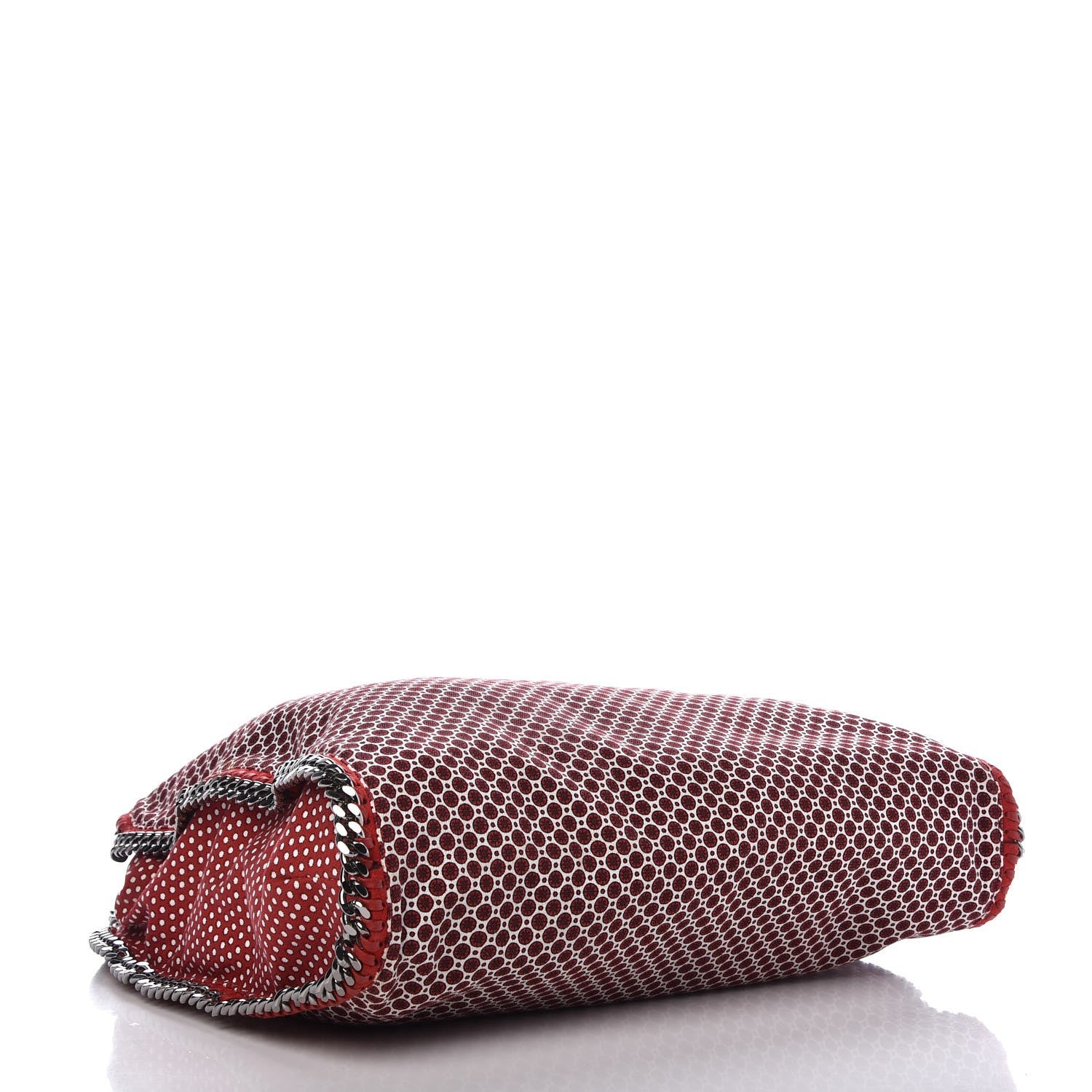 Stella McCartney Cotton Canvas Printed Big Falabella Tote Red 4 of 9