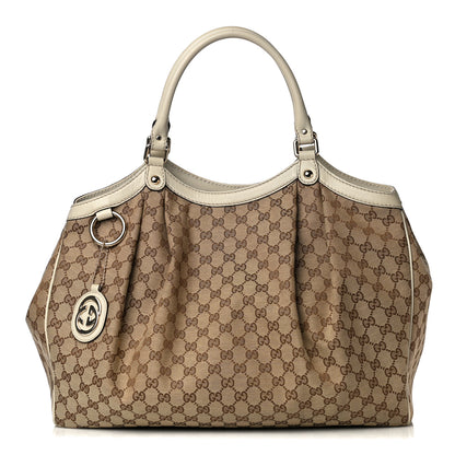 Gucci Monogram Large Sukey Tote Off White 1 of 9