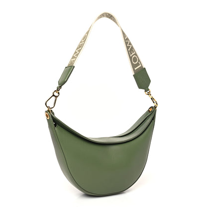 Loewe Satin Calfskin Jacquard Small Luna Bag Avocado Green 3 of 8