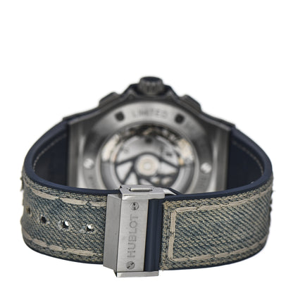 Hublot Stainless Steel Fabric 44mm Big Bang Limited Edition Automatic Watch Blue 301.SX.2770.NR.JEANS16 3 of 5