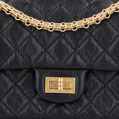 Chanel Aged Calfskin Quilted 2.55 Reissue Mini Flap Black 8 of 10