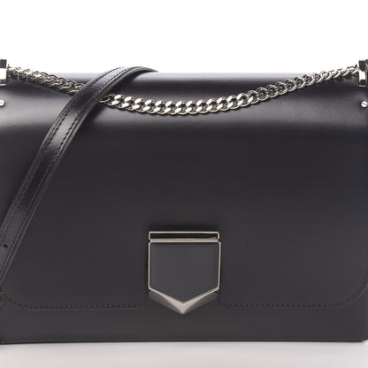 Jimmy Choo Smooth Calfskin Lockett City Shoulder Bag Black 8 of 11