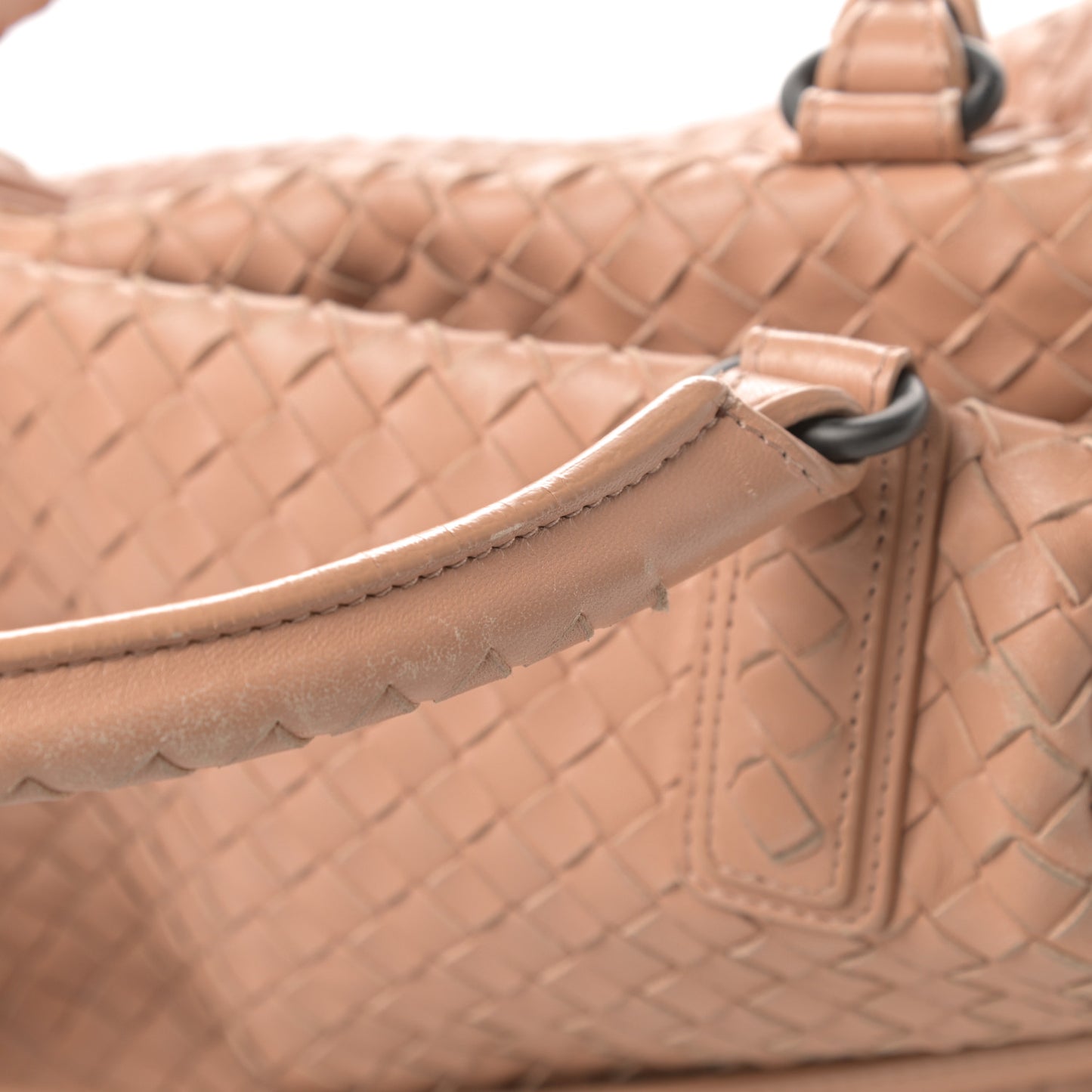 Nappa Intrecciato Maxi Convertible Tote Dahlia
