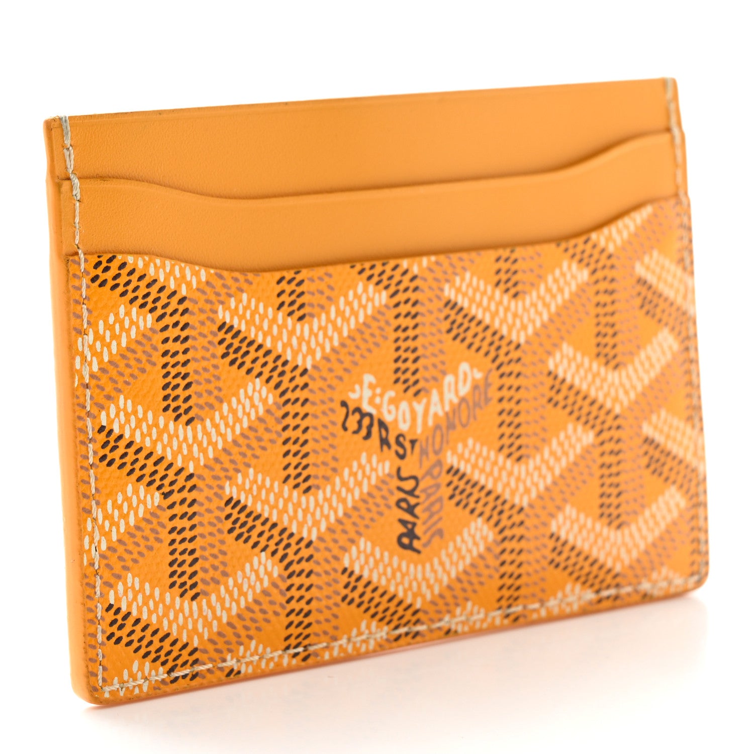 Goyard Goyardine Saint Sulpice Card Holder Yellow 3 of 6