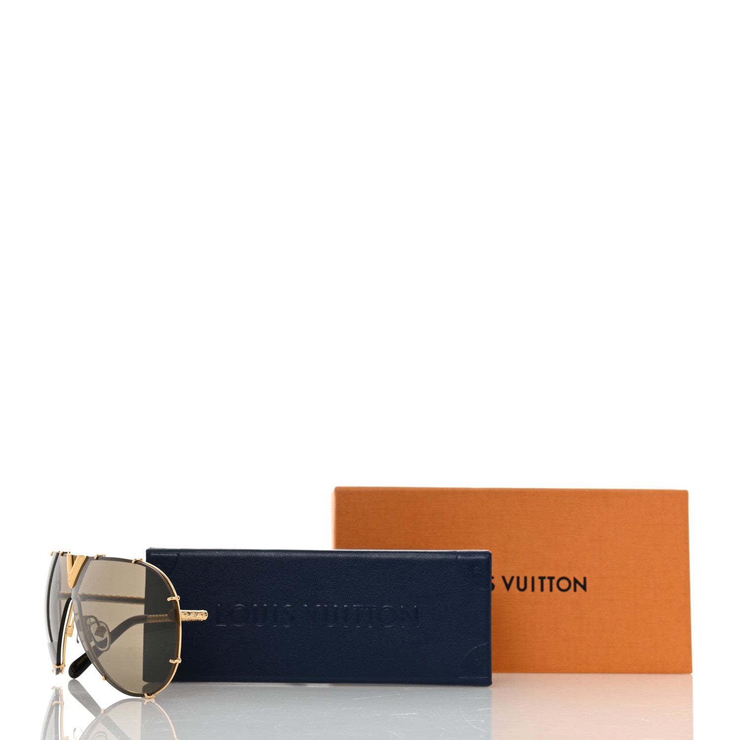 Louis Vuitton Metal LV Drive Sunglasses Z0897W Black Gold 8 of 8