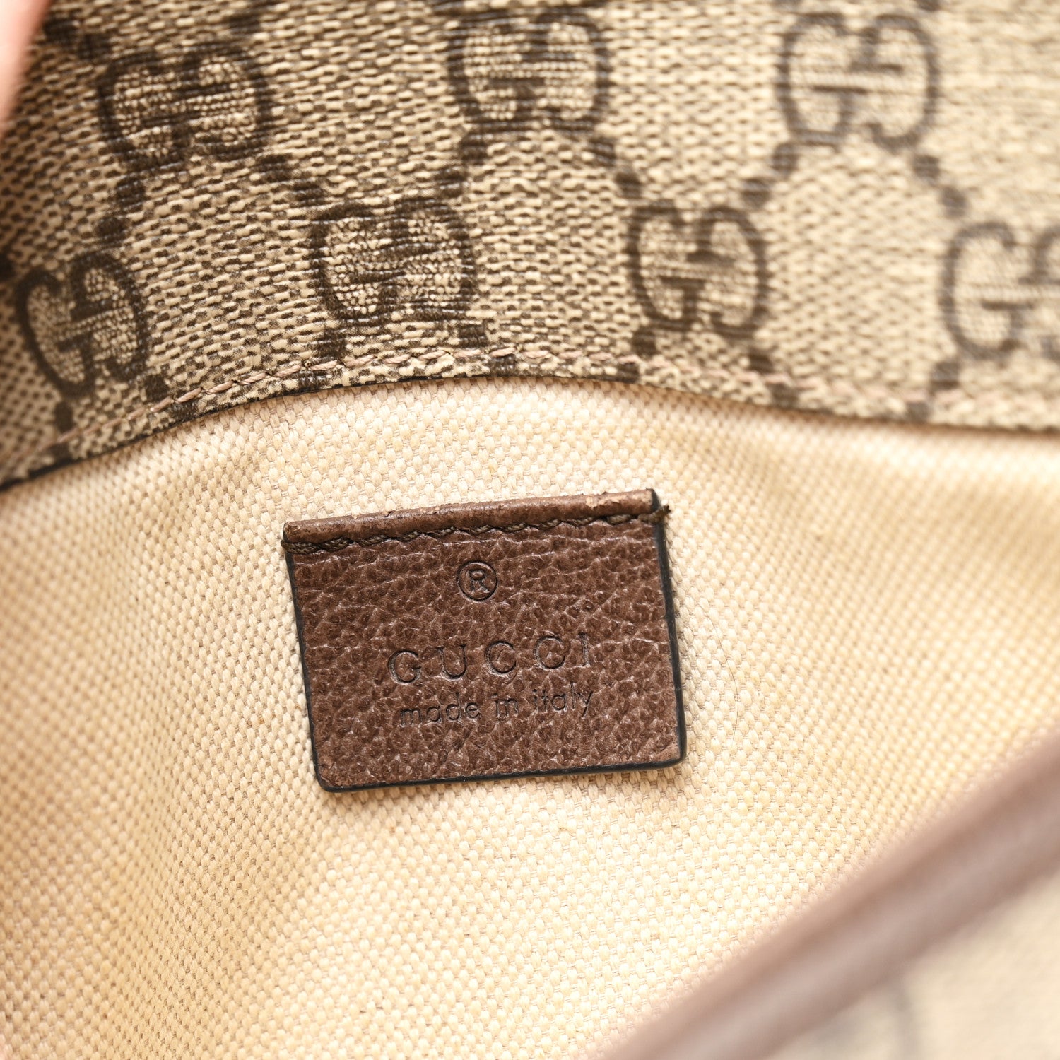 Gucci GG Supreme Monogram Neo Vintage Web Belt Bag Brown 6 of 10