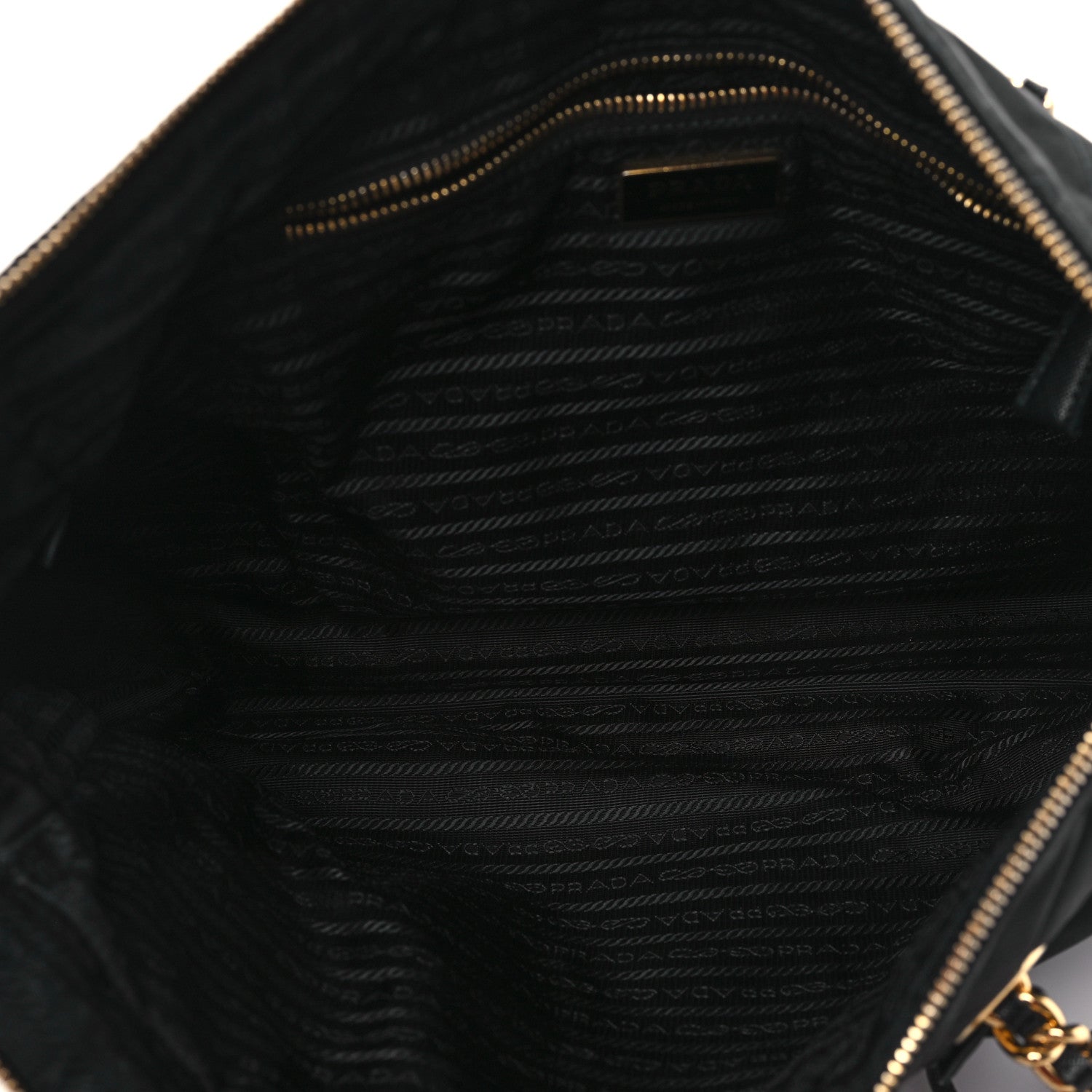 Prada Re-Nylon Impuntu Quilted Re-Edition 1995 Chaine Medium Tote Bag Black 5 of 11