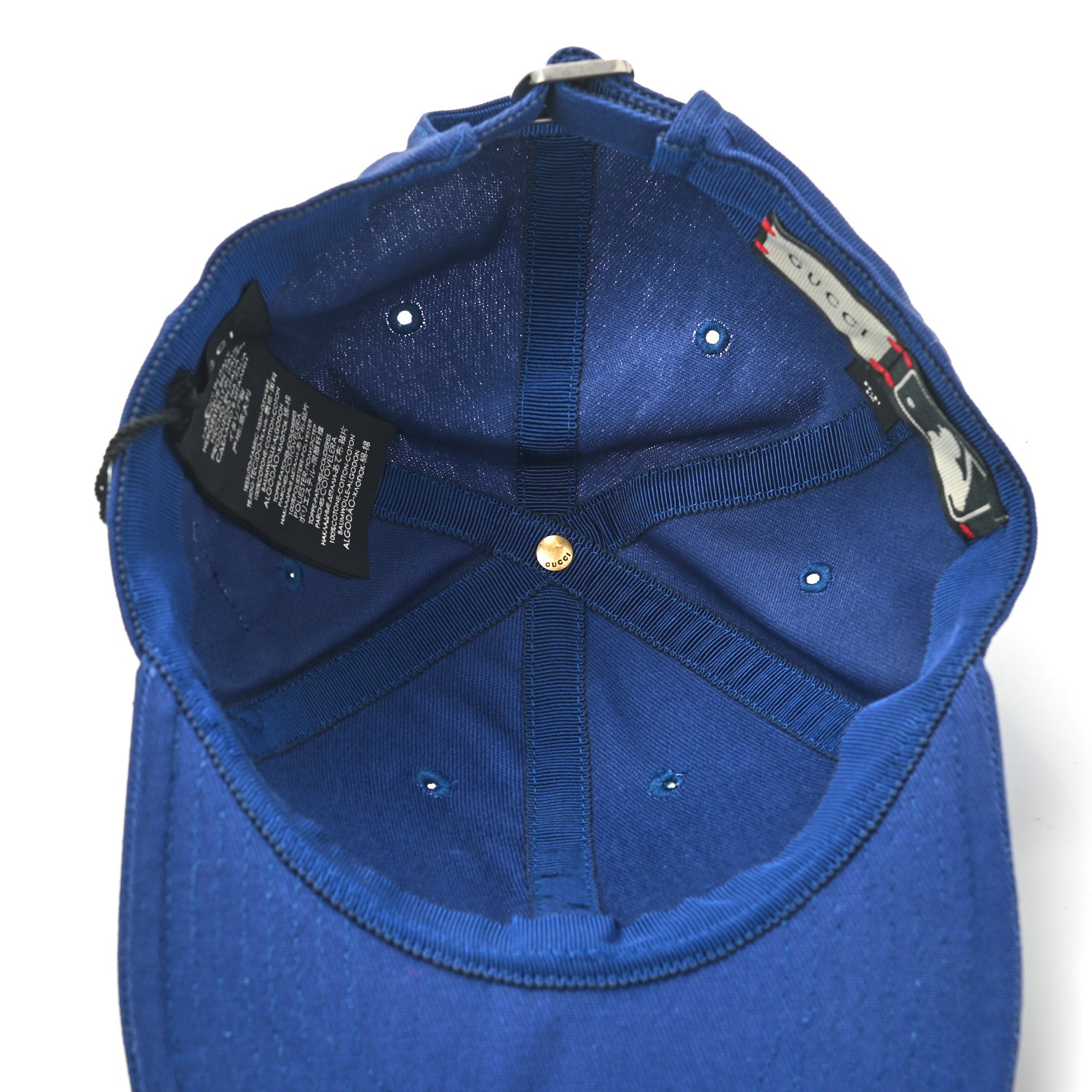 Gucci X MLB Cotton NY Yankees Baseball Hat 57-61 Blue 7 of 10