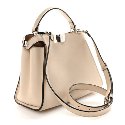 Fendi Vitello Tahiti Burro Bi-Color Medium Peekaboo Iconic Essentially Satchel Nuvola Rosa Bourbon 3 of 9