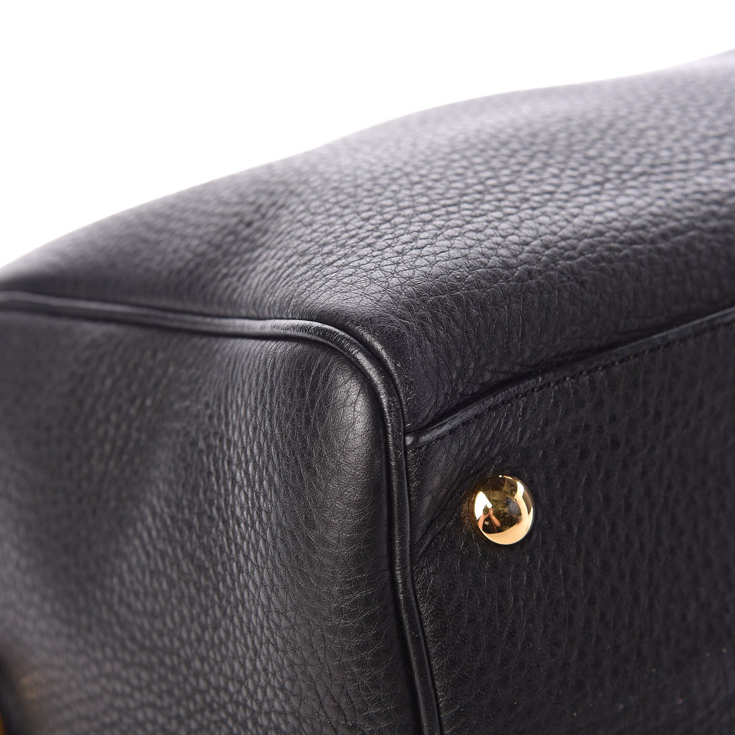 Versace Cervo Embossed Vitello Signature Duffle Bag Black 8 of 12