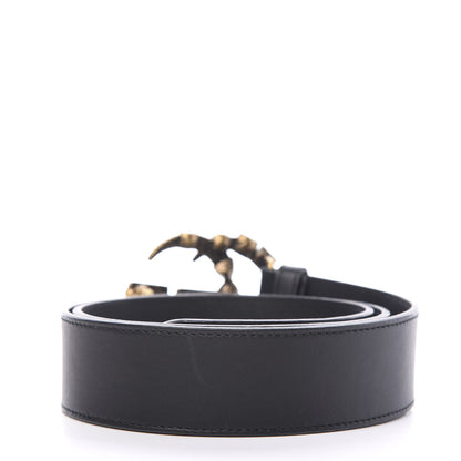 Gucci Calfskin Crystal Double G 40mm Belt 90 36 Black Multicolor 2 of 5