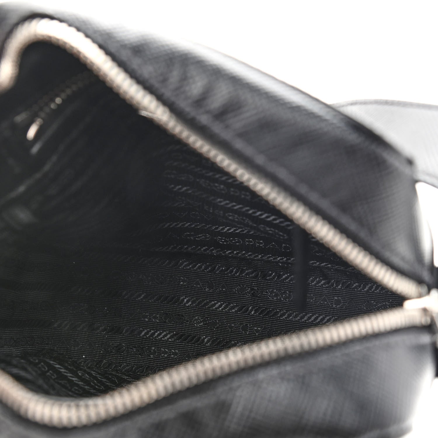 Prada Saffiano Cuir Crossbody Bag Black 5 of 11