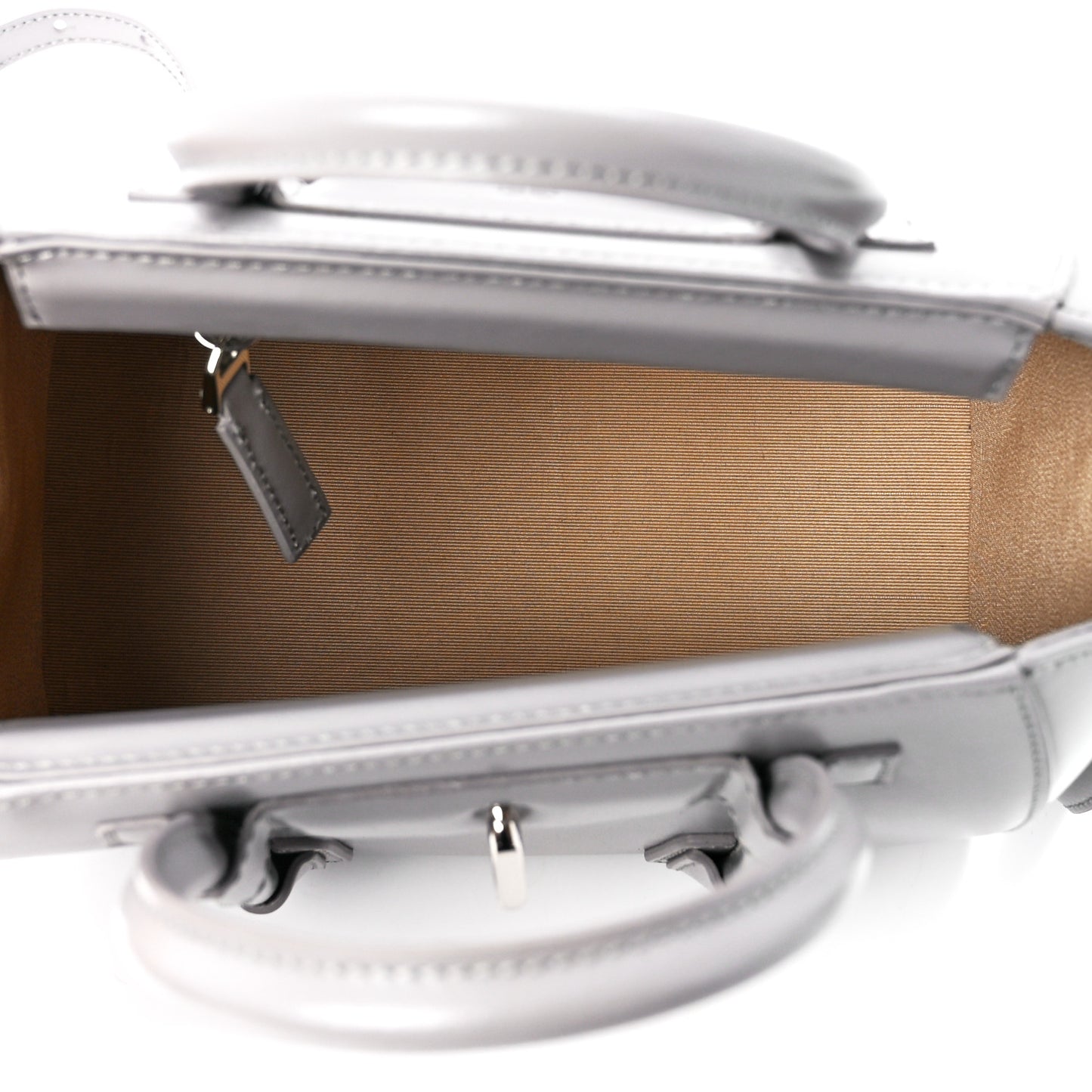 Box Calfskin Mini Lock Antigona Shoulder Bag Cloud Grey