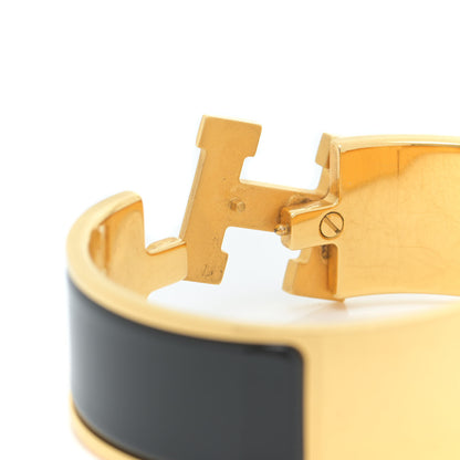 Hermes Enamel Wide Clic Clac H Bracelet PM Black 6 of 6