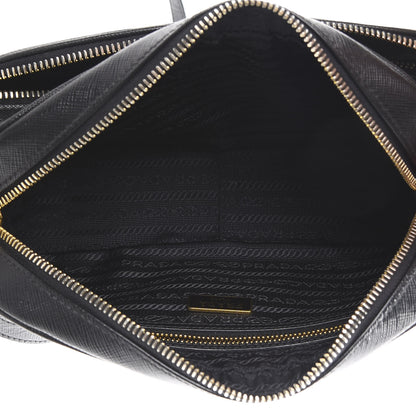 Prada Saffiano Lux Camera Case Crossbody Bag Black 4 of 11