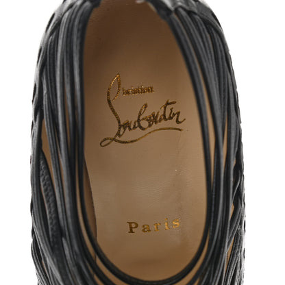 Christian Louboutin Kid Gortika 100 Strappy Pumps 40 Black 7 of 7