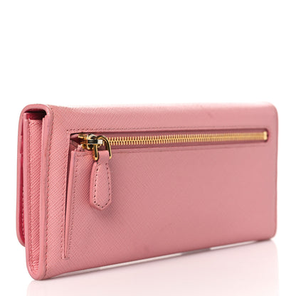 Prada Saffiano Bow Continental Wallet Petalo 3 of 8