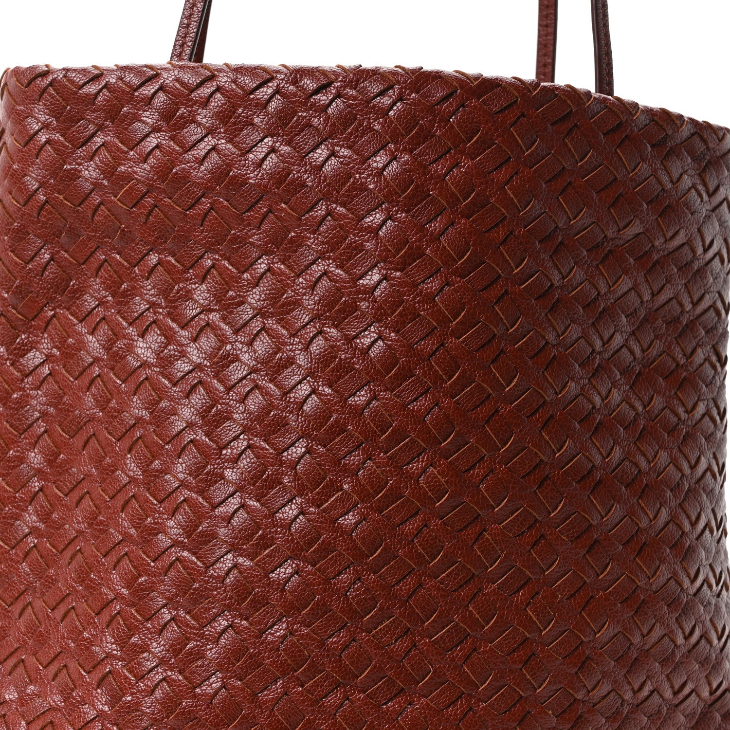 The Row Calfskin Lilou Woven Bag Pecan 7 of 9