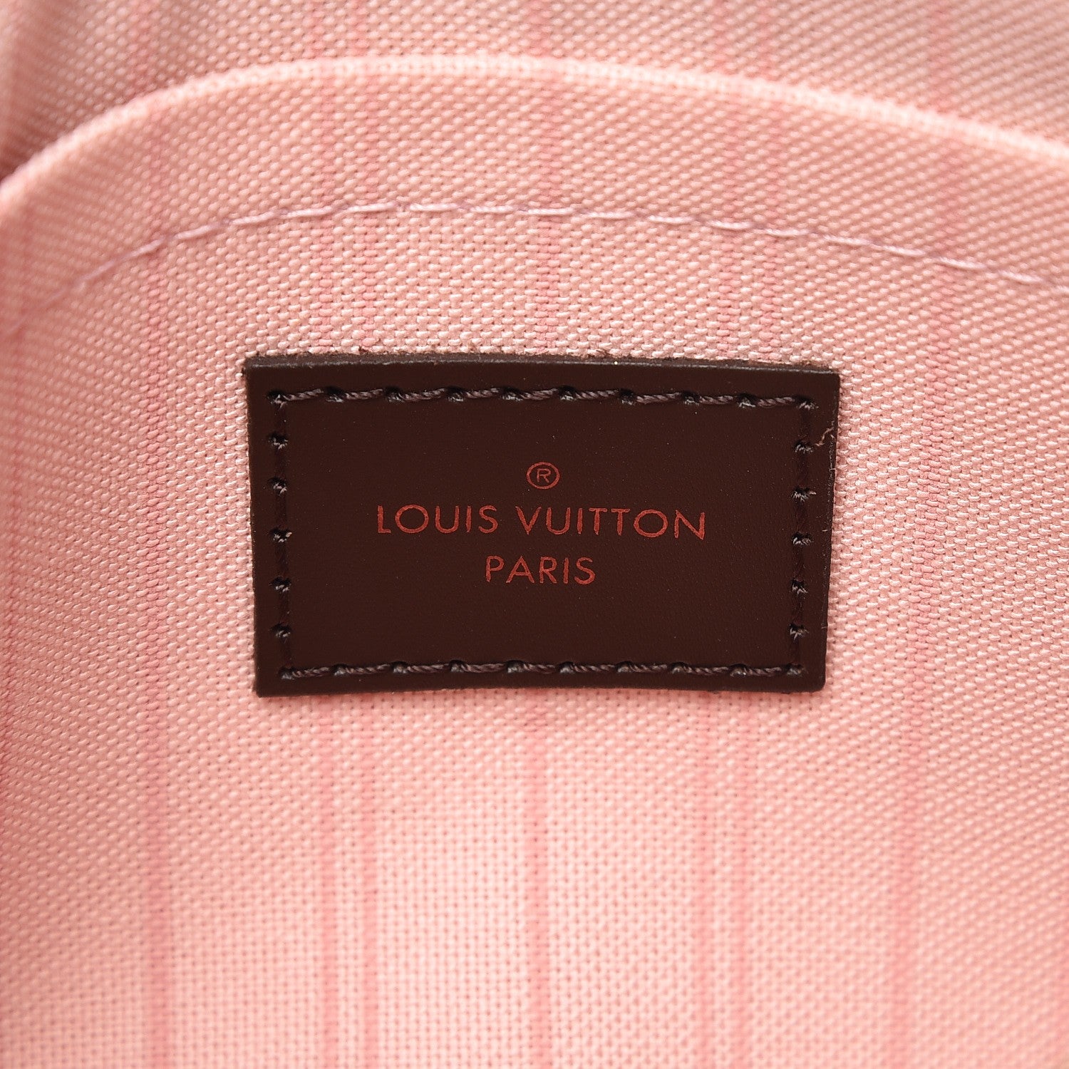 Louis Vuitton Damier Ebene Neverfull MM GM Pochette Rose Ballerine 6 of 7