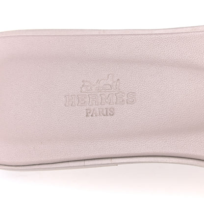 Hermes Calfskin Oran Sandals 37 Rose Pétale 7 of 8