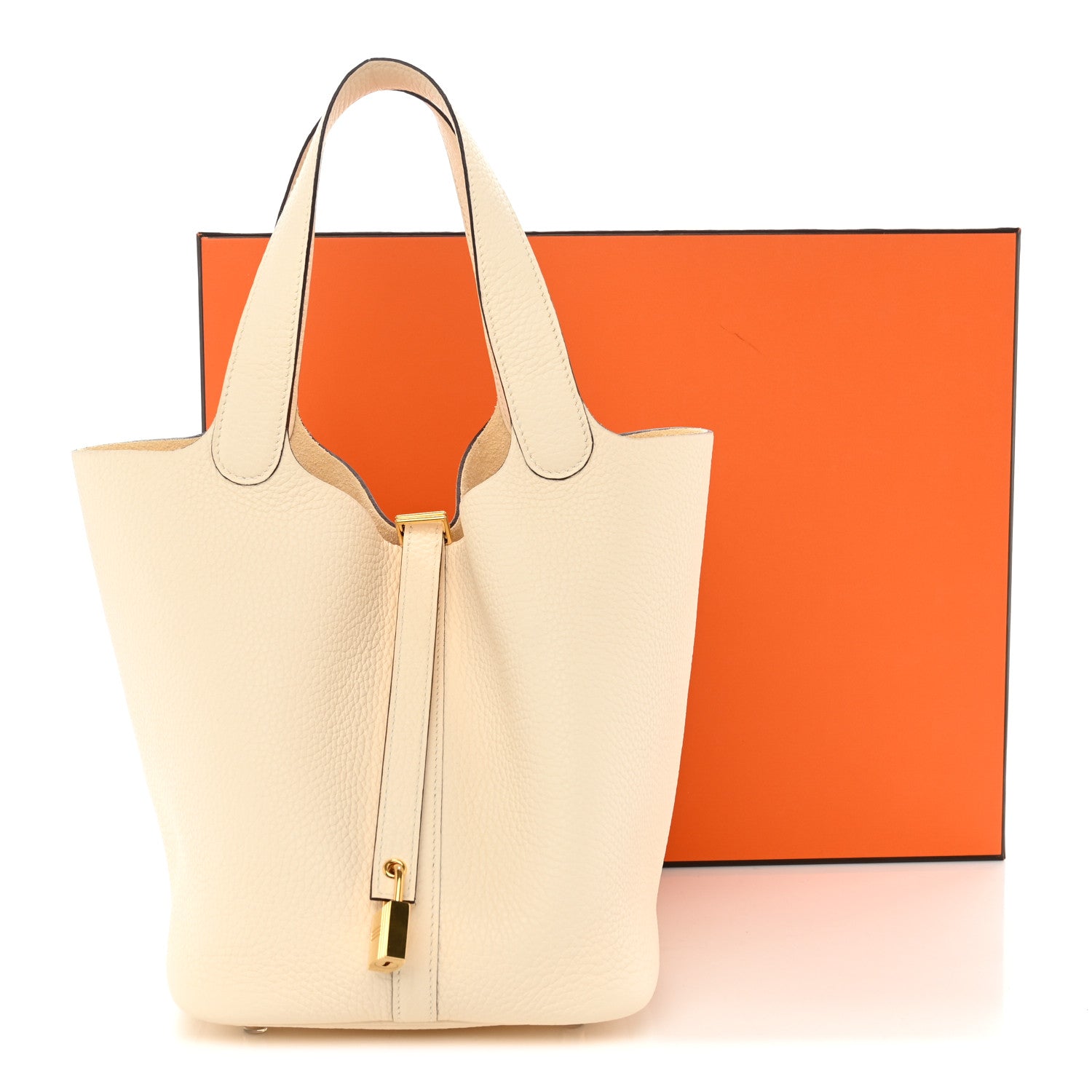 Hermes Taurillon Clemence Picotin Lock 22 MM Nata 11 of 11