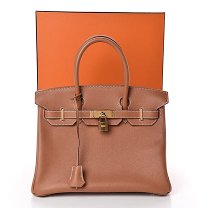 Hermes Taurillon Novillo Birkin 30 Gold 30 of 30