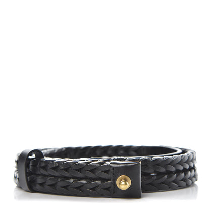 Gucci Calfskin Braided Belt 75 30 Black 1 of 6