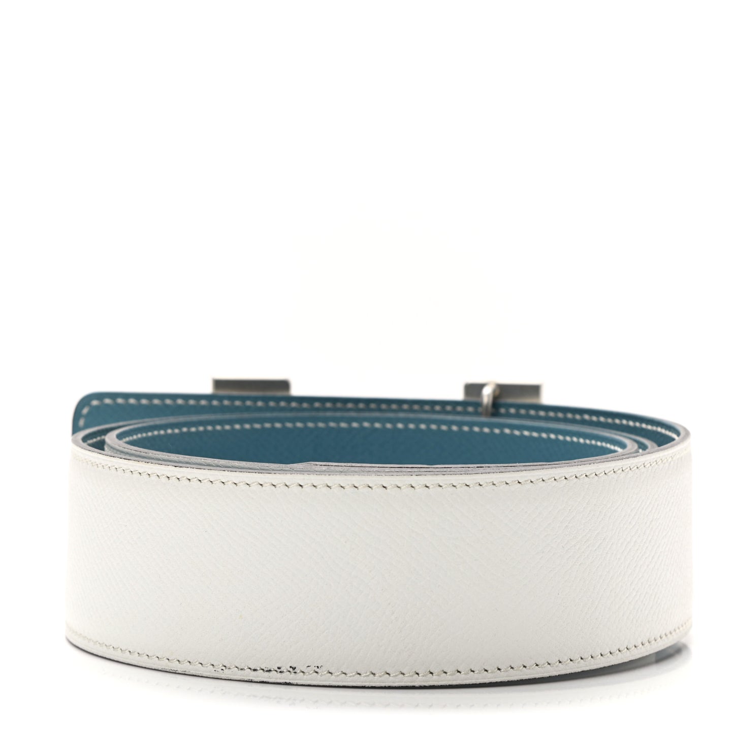 Epsom 42mm Constance H Belt 90 Blue Jean White