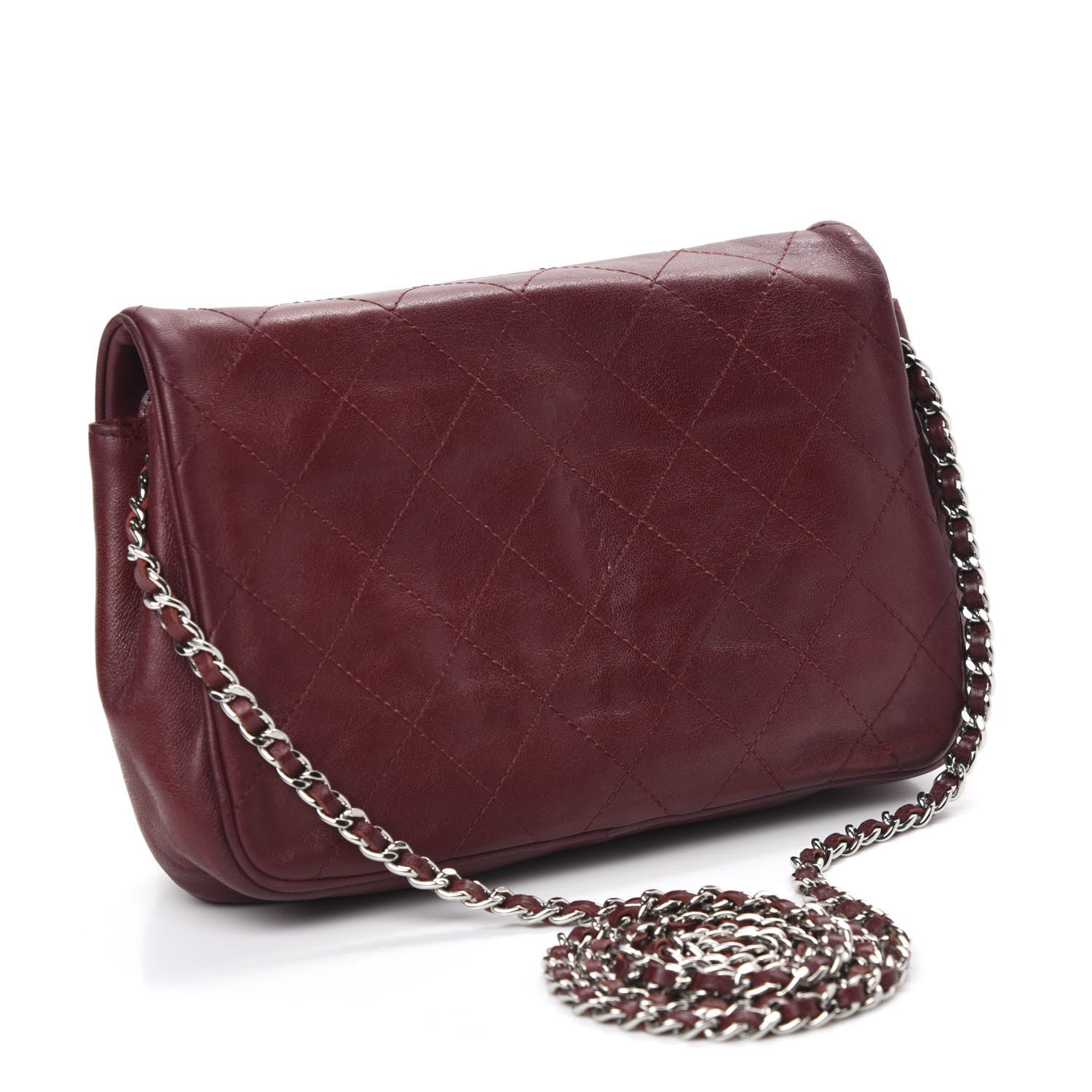 Chanel Lambskin Quilted Single Flap Red 3 of 13