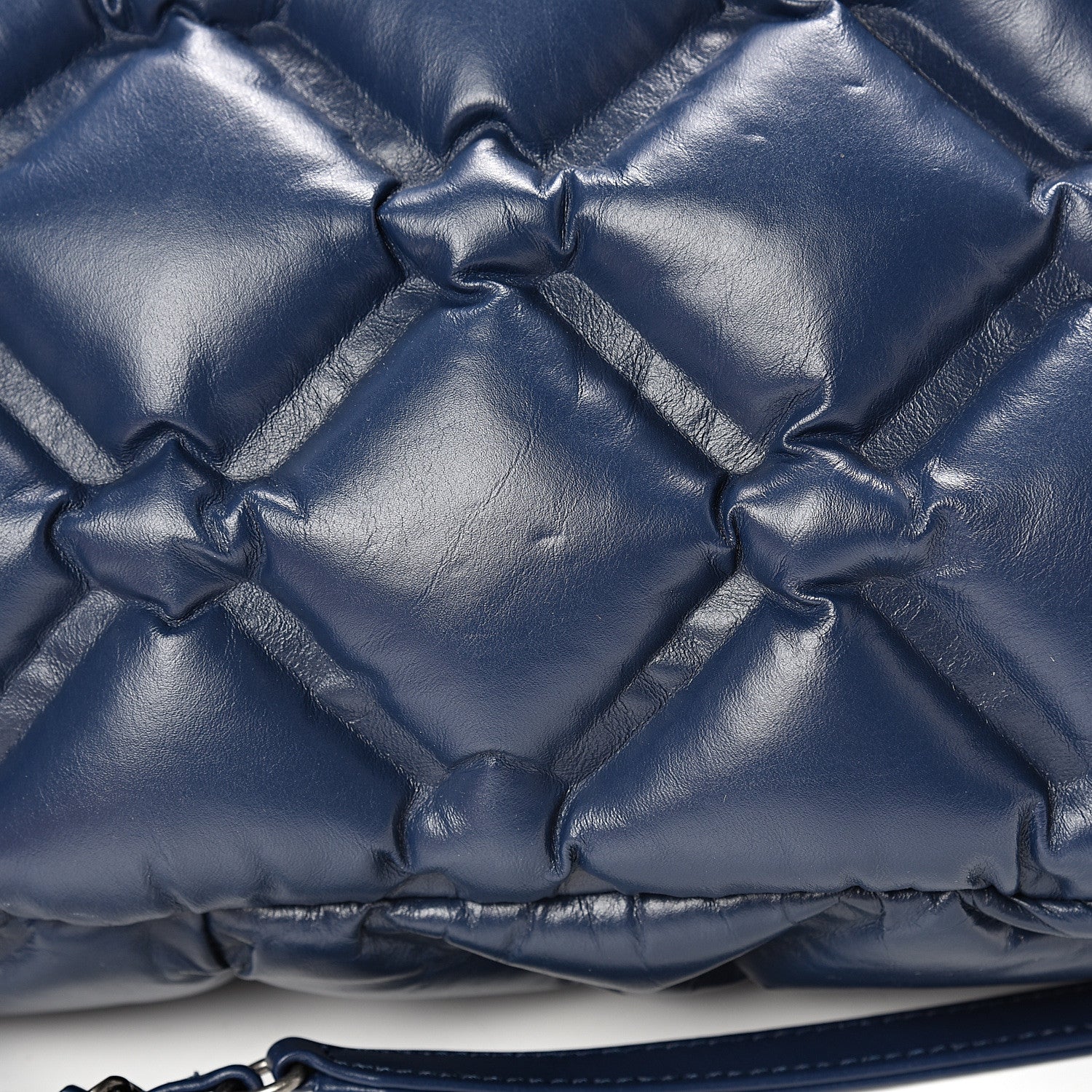 Chanel Calfskin Quilted Large Chesterfield Flap Navy 15 of 16