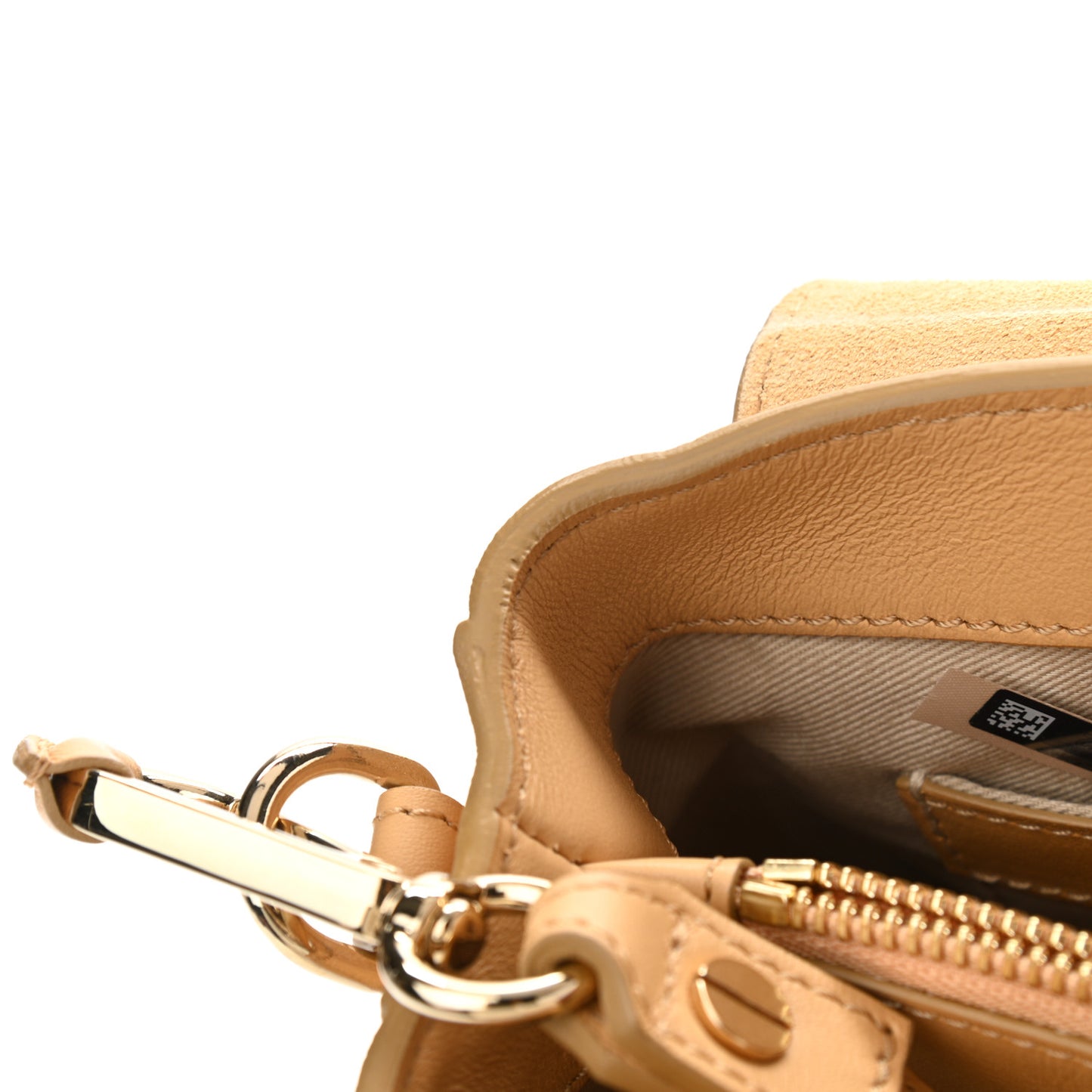 Smooth Calfskin Quilted Medium Faye Day Shoulder Bag Bleached Brown