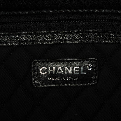 Chanel Goatskin Perforated Large CC Tote Black 6 of 7