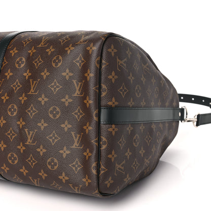 Louis Vuitton LOUIS VUITTON Monogram Macassar Keepall Bandouliere 55 7 of 7