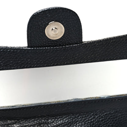 Chanel Caviar Quilted Flap Cosmetic Case Black 11 of 12