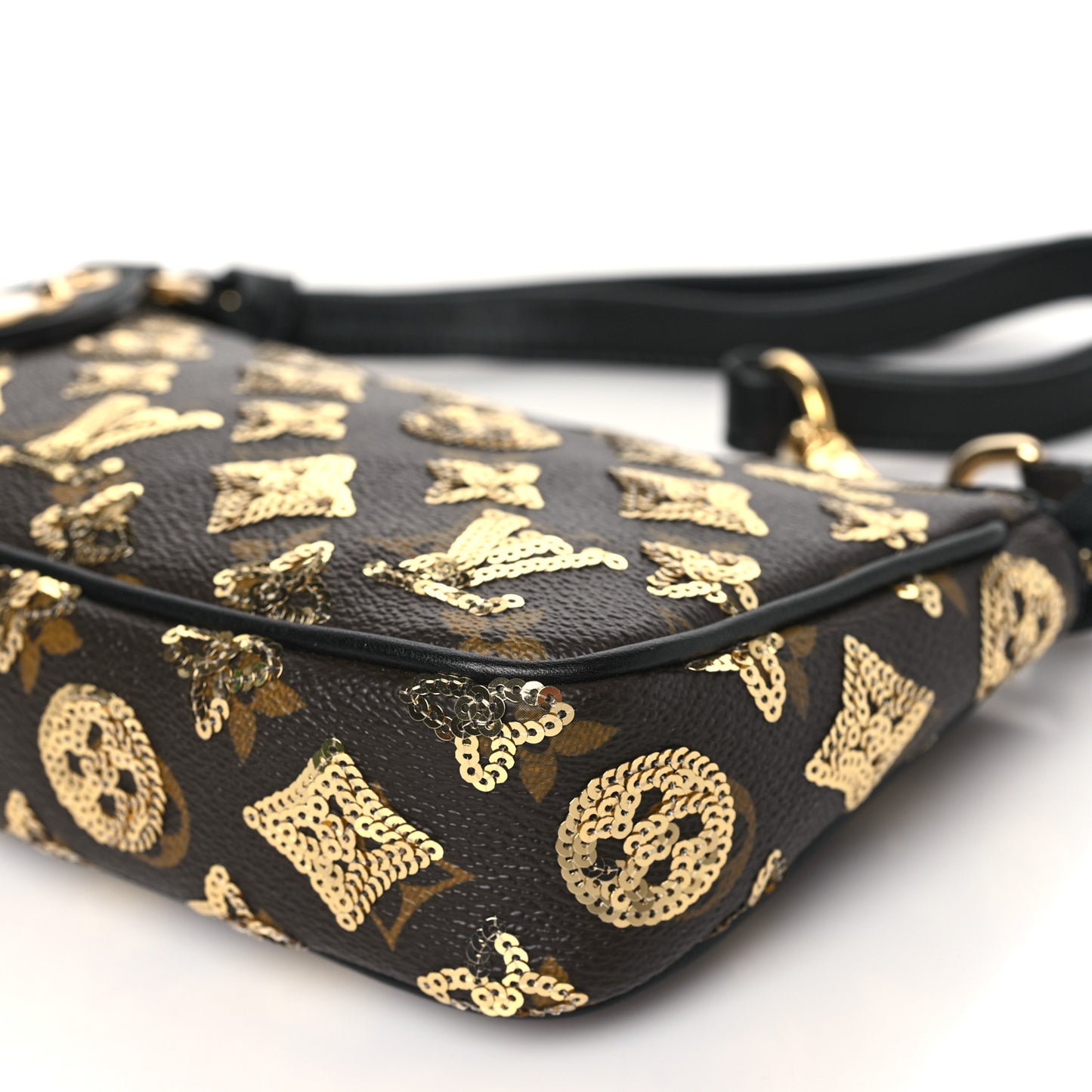 Monogram Sequins Eclipse Pochette Gold