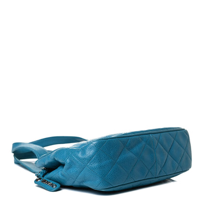 Chanel Caviar Quilted Shoulder Bag Blue 4 of 17