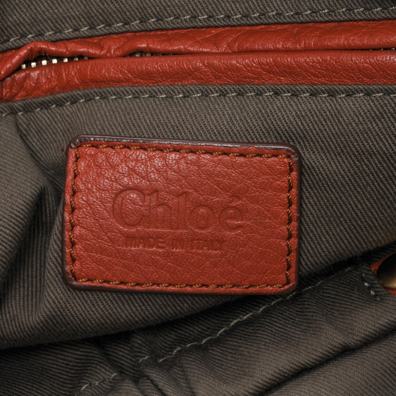 Chloe Calfskin Medium Marcie Satchel Red Bush 6 of 6